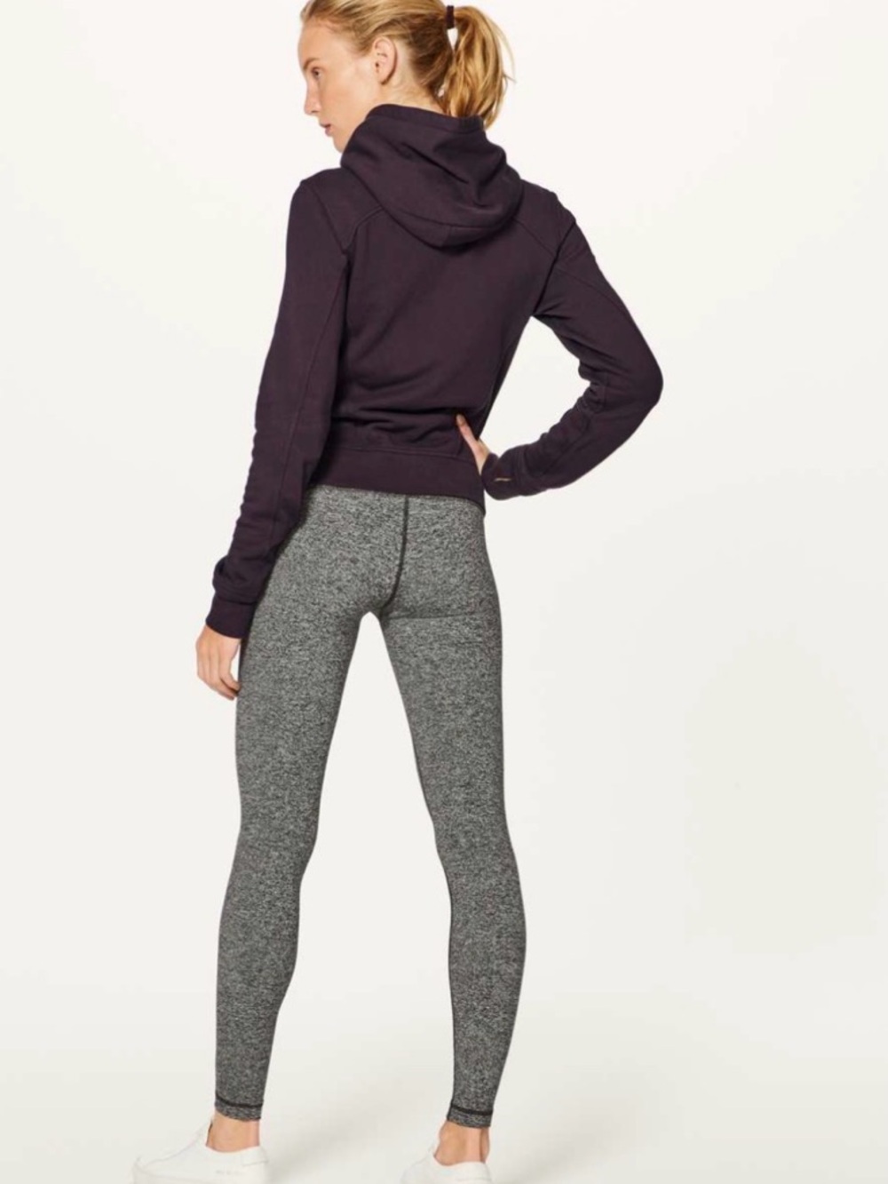 Lululemon Press Pause Jacket Pelt Purple Size 6 GUC Cozy Athleisure - Picture 2 of 8